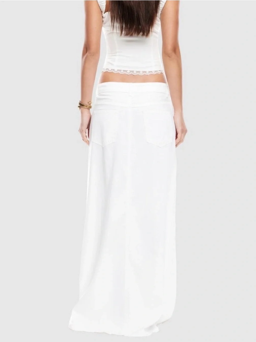 Lioness Palmer Maxi Skirt | Porcelain A6 - Picture 5 of 6
